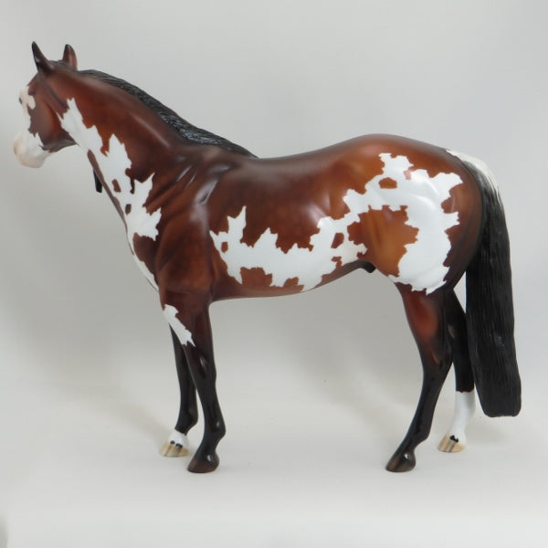 MAMA I&#39;M COMING HOME - OOAK Dapple Bay Long Mane Paint Stock Horse 5/15