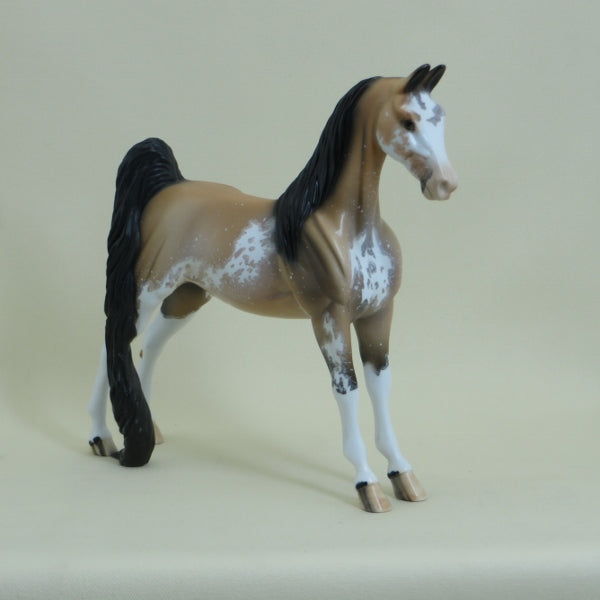 HAWLEY - OOAK Buckskin Sabino Pinto Saddlebred Pebbles 4/15