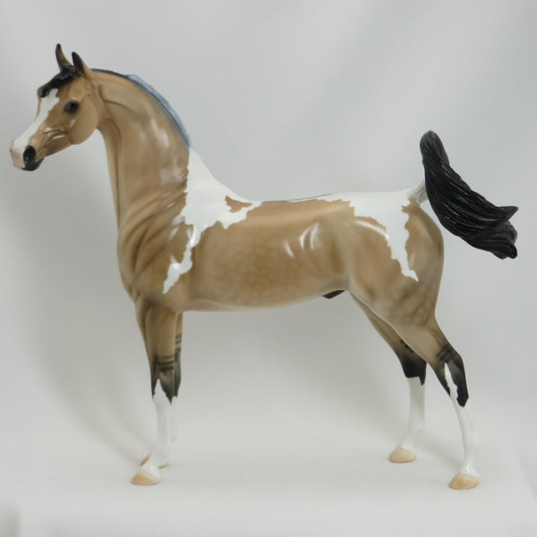 LIEB - Frosty Dun Dapple Pinto Arabian Model Horse - LE3 - 5/15