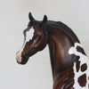 A. JACKSON - OOAK Dapple Bay Pinto Arabian Model Horse - 2/15