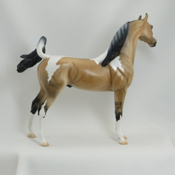 LIEB - Frosty Dun Dapple Pinto Arabian Model Horse - LE3 - 5/15