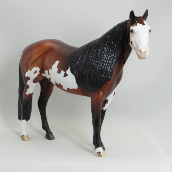 MAMA I&#39;M COMING HOME - OOAK Dapple Bay Long Mane Paint Stock Horse 5/15