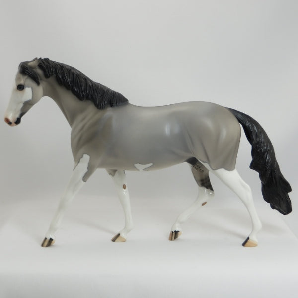 WILD JACK - OOAK Grulla Pinned Ear Model Horse Pony - 5/15