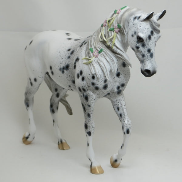 THE THEORY OF EVERYTHING - OOAK Appaloosa Thoroughbred with Delicate Flowers & Ribbons - 2/15