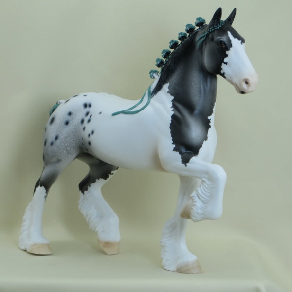 WHAT A HOAX - OOAK Pintaloosa Draft Horse 3/15