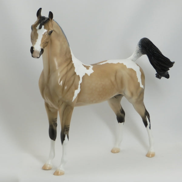 LIEB - Frosty Dun Dapple Pinto Arabian Model Horse - LE3 - 5/15