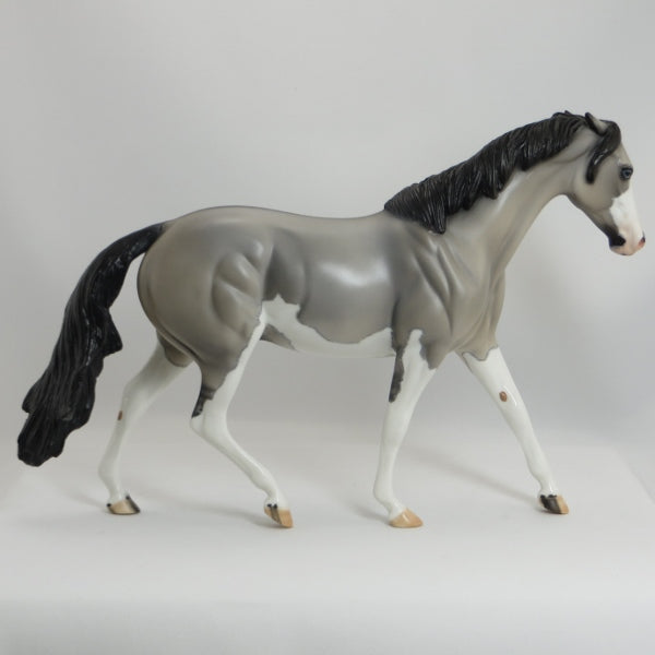 WILD JACK - OOAK Grulla Pinned Ear Model Horse Pony - 5/15