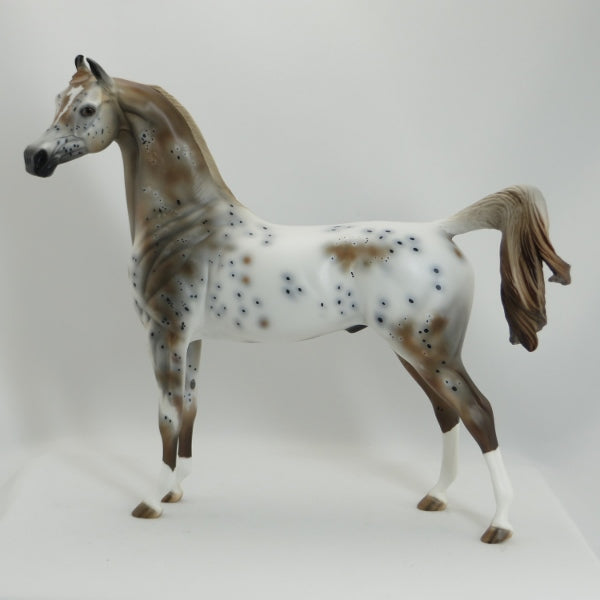 BENA PHEASANT - OOAK Chestnut Appaloosa Marwari Arabian Model Horse - 5/15
