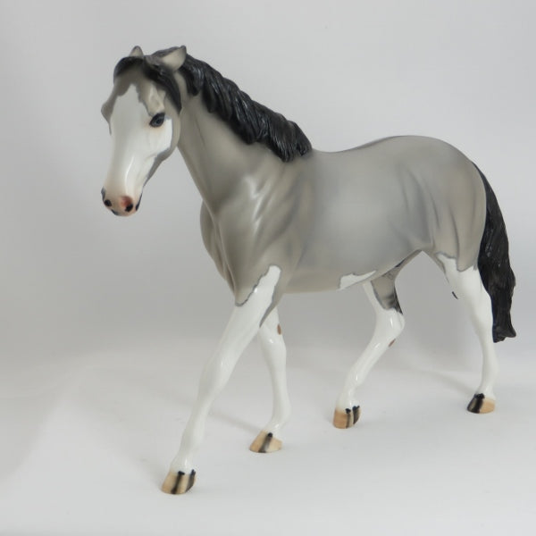 WILD JACK - OOAK Grulla Pinned Ear Model Horse Pony - 5/15