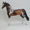 A. JACKSON - OOAK Dapple Bay Pinto Arabian Model Horse - 2/15