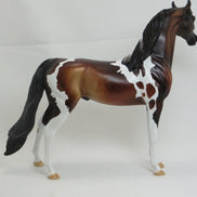 A. JACKSON - OOAK Dapple Bay Pinto Arabian Model Horse - 2/15
