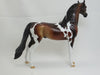 A. JACKSON - OOAK Dapple Bay Pinto Arabian Model Horse - 2/15