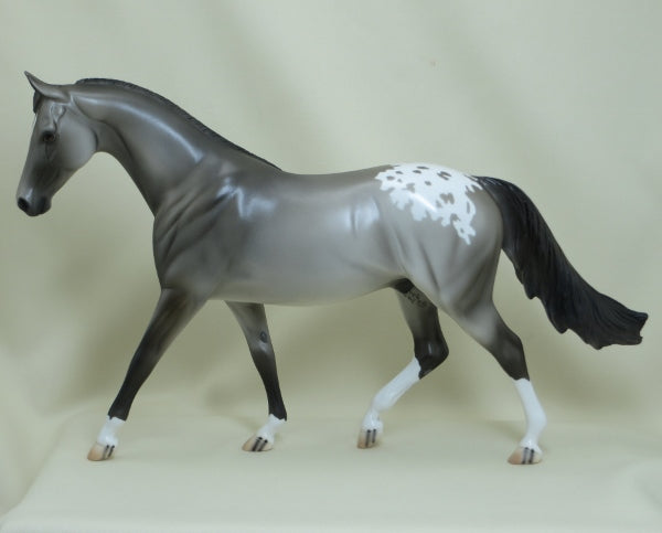 JUBILATION - OOAK Gray Appaloosa Pony w/ Flowing Mane 3/15