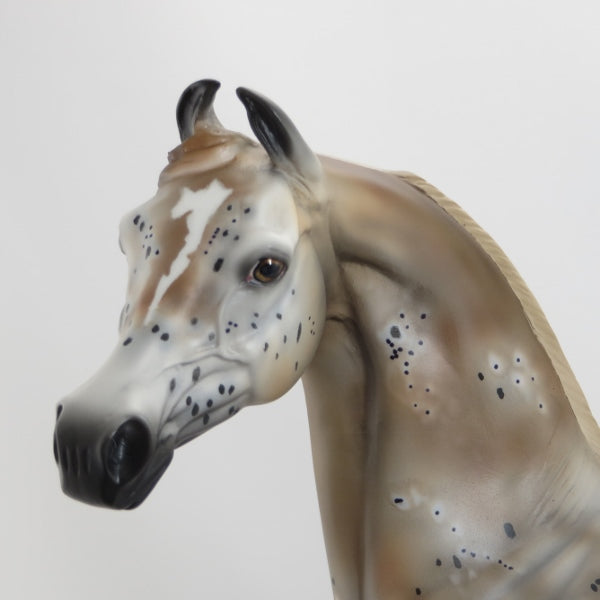 BENA PHEASANT - OOAK Chestnut Appaloosa Marwari Arabian Model Horse - 5/15