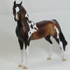 A. JACKSON - OOAK Dapple Bay Pinto Arabian Model Horse - 2/15