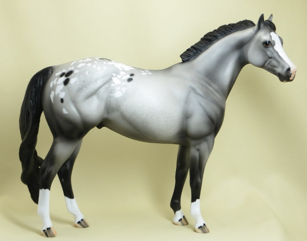 PUFF, THE MAGIC DRAGON - OOAK Gray Appaloosa 3/15