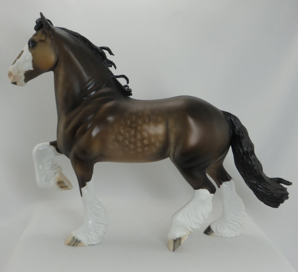 TIMBERJACK - OOAK Dapple Bay Trotting Draft Horse 5/15