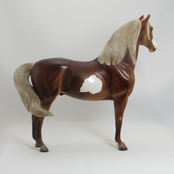 MAHKAH EARTH - Dapple Buckskin Pinto Morgan Model Horse - LE2 - 5/15