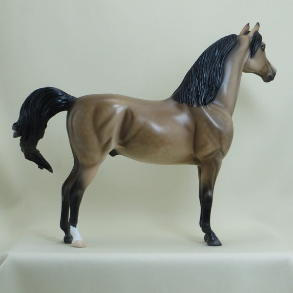 MAYPO - OOAK Dapple Buckskin Morgan Model Horse -  4/15