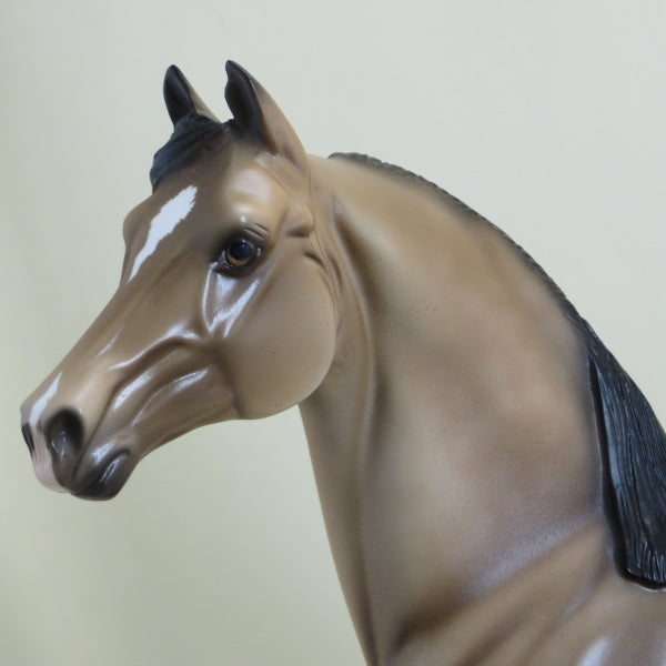 MAYPO - OOAK Dapple Buckskin Morgan Model Horse -  4/15