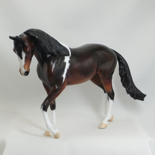 MADAM MARMADUKE - OOAK Dapple Seal Bay Pinto Thoroughbred Mare with Mapping - 5/15