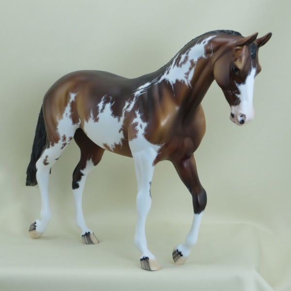 BROWNE - OOAK Dapple Bay Pinto Braided Thoroughbred with Mapping 3/15