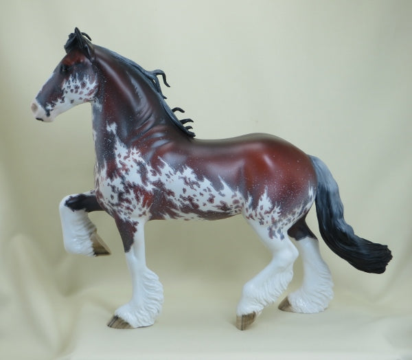 MASTER BLASTER - OOAK Extreme Mapped Bay Pinto with Blowing Strands 4/15