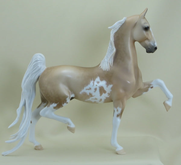 TIERNEY - OOAK Dapple Palomino Sabino Pinto Saddlebred with Mapping - 3/15