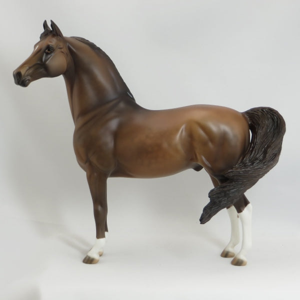 OH MOTHER - OOAK Dapple Chocolate Chestnut Morgan Model Horse - 5/15