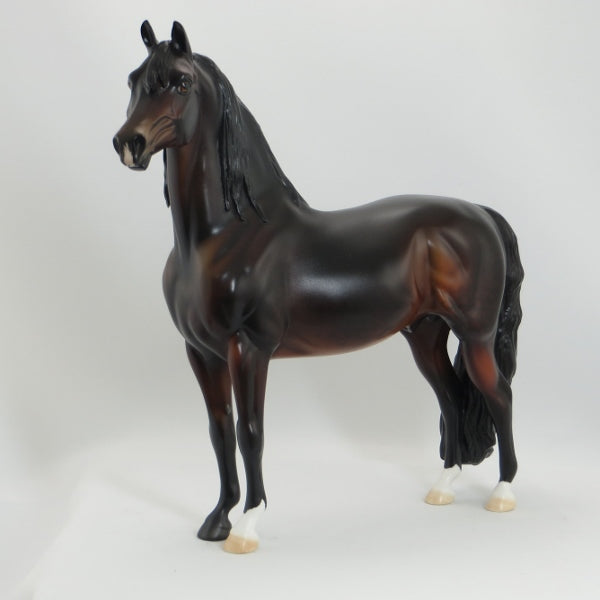 MICCO CHEIF - OOAK Dark Dapple Seal Bay Morgan Model Horse - 5/15