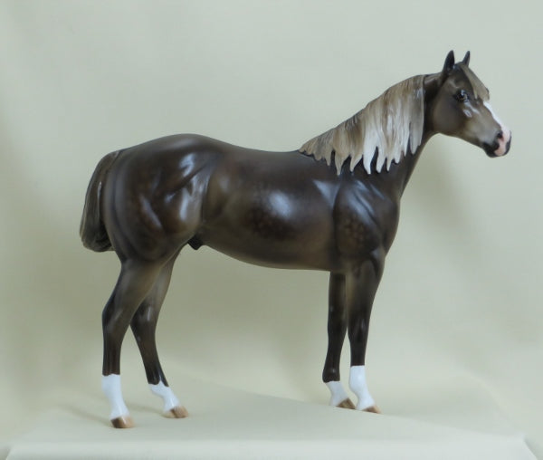 WILDHORSE - OOAK Dapple Chocolate Stock Horse 4/15