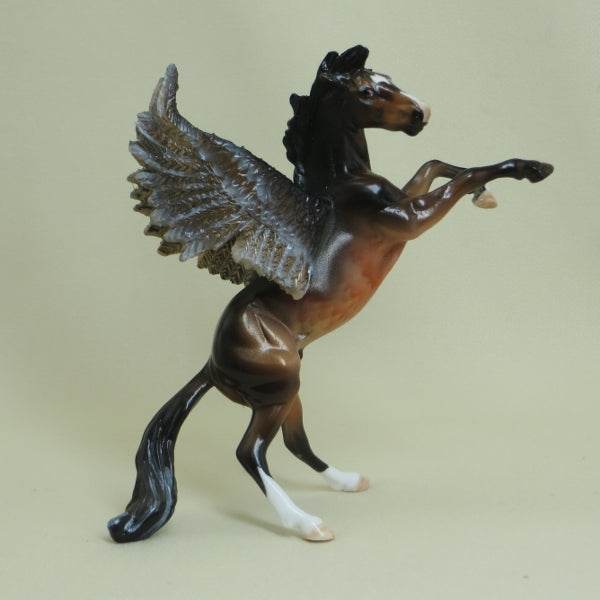 FLYING HAWK - OOAK Seal Bay Pegasus Rearing Chip 4/15