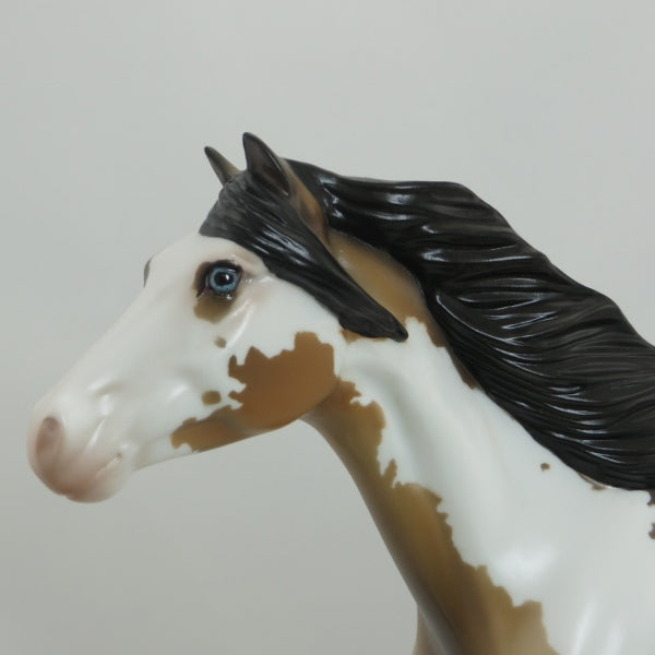 CHEIF SHIPSHEWANA - Buckskin Dun Paint Spanish Mustang Model Horse - LE3 - 4/15