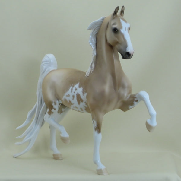 TIERNEY - OOAK Dapple Palomino Sabino Pinto Saddlebred with Mapping - 3/15