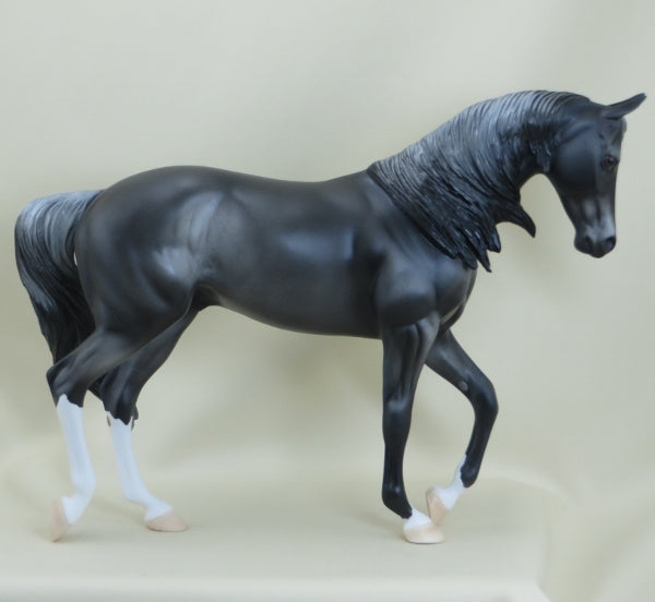 MUCKLEY - OOAK Gray Wind Swept Thoroughbred 3/15