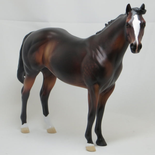 BIRDMAN - OOAK Dapple Bay Etched Stock Horse 2/15