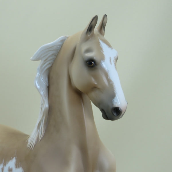 TIERNEY - OOAK Dapple Palomino Sabino Pinto Saddlebred with Mapping - 3/15