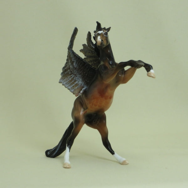 FLYING HAWK - OOAK Seal Bay Pegasus Rearing Chip 4/15