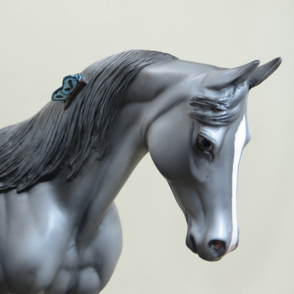 BALI SHAG - OOAK Gray Thoroughbred with Butterfly 4/15