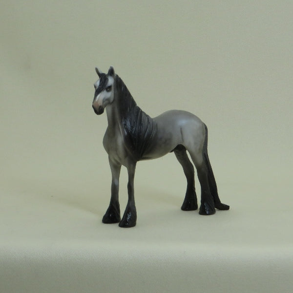 CHEERIO - OOAK Dapple Gray Draft Horse Chip 4/15