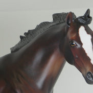 BIRDMAN - OOAK Dapple Bay Etched Stock Horse 2/15