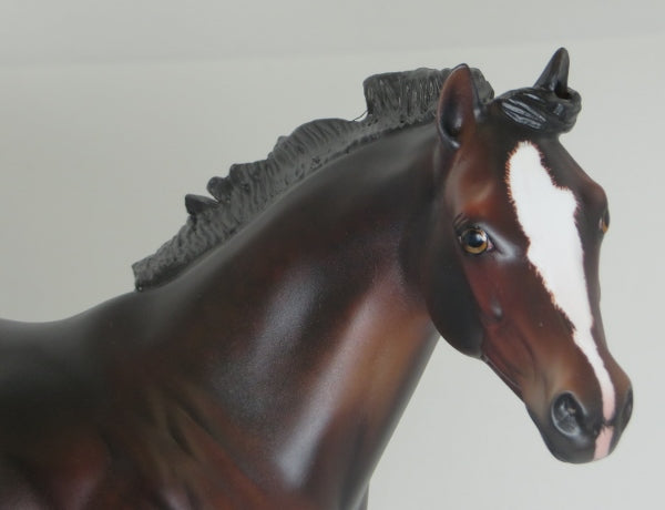 BIRDMAN - OOAK Dapple Bay Etched Stock Horse 2/15