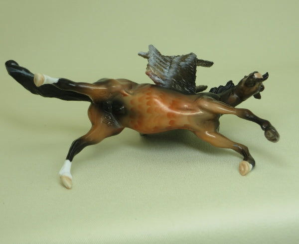 FLYING HAWK - OOAK Seal Bay Pegasus Rearing Chip 4/15