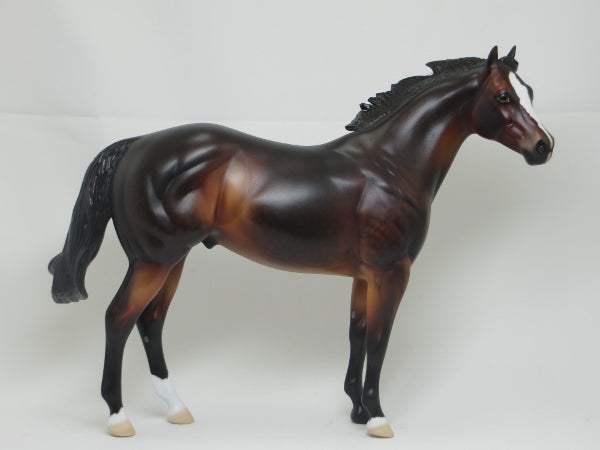 BIRDMAN - OOAK Dapple Bay Etched Stock Horse 2/15