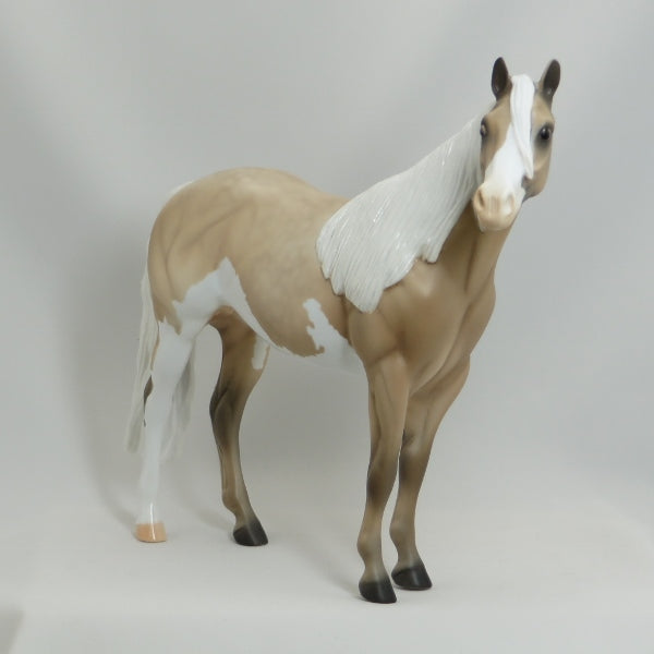 PAISLEY - OOAK Dapple Palomino Paint Stock Horse by D. Frank 5/15