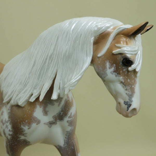 SHAZAM! - OOAK Palomino Sabino Paint Pony with Long Mane 4/15