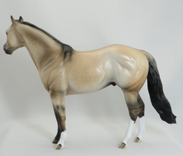 HELAKU SUNNY DAY - OOAK Frosty Dun Stock Model Horse - 5/15