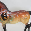 I LOVE YOU MOM - OOAK Golden Bay Morgan Model Horse with Mothers Day Theme - 5/15
