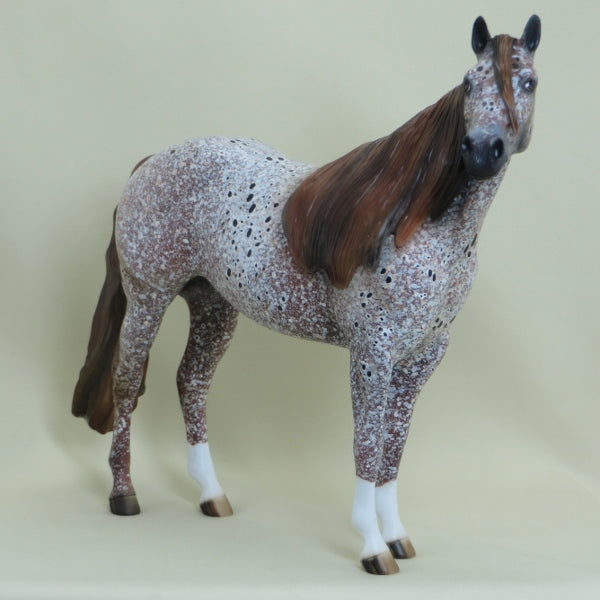 USA GOLD - OOAK Marble Appaloosa Stock Horse 4/15