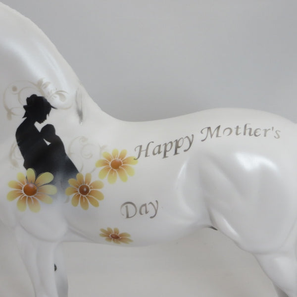ALWAYS A MOM - OOAK Decorator White Morgan Mothers Day Themed Model Horse - 5/15